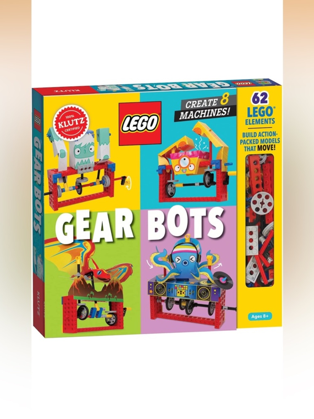 Klutz Lego Gear Bots Science/STEM Activity Kit for 8-12 years